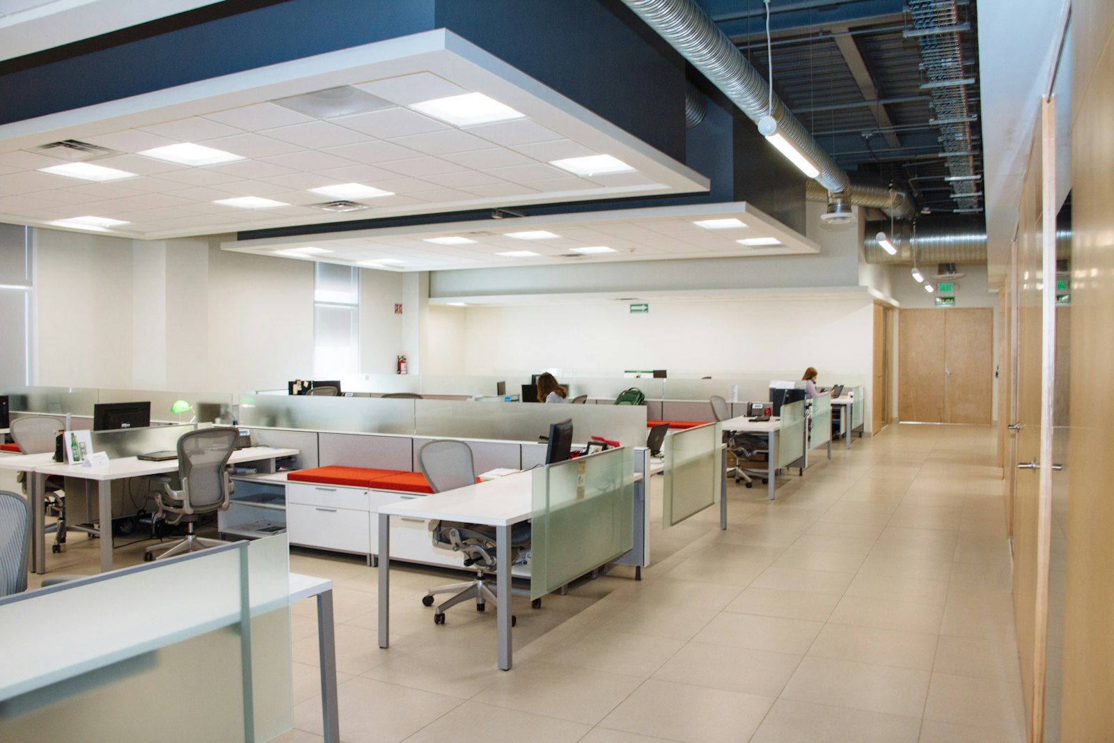 Open plan Wellington office kept clean under a cleaning contract