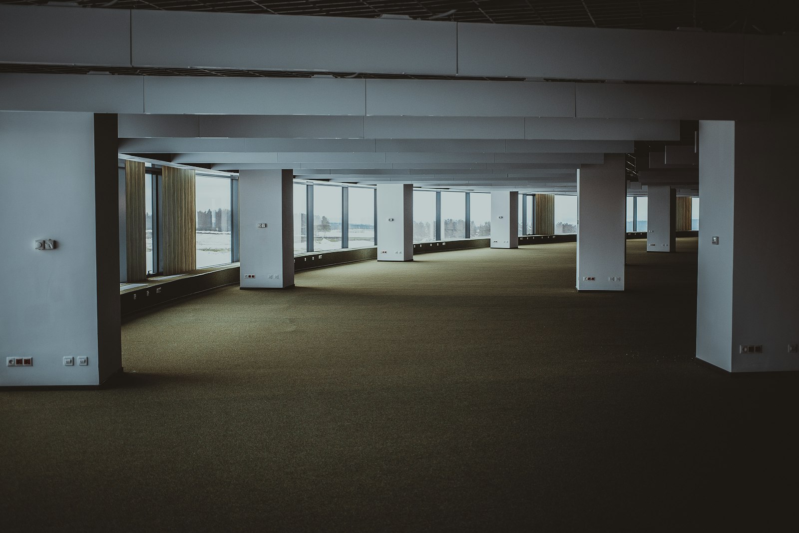 Empty office floor being priced for a cleaning contract